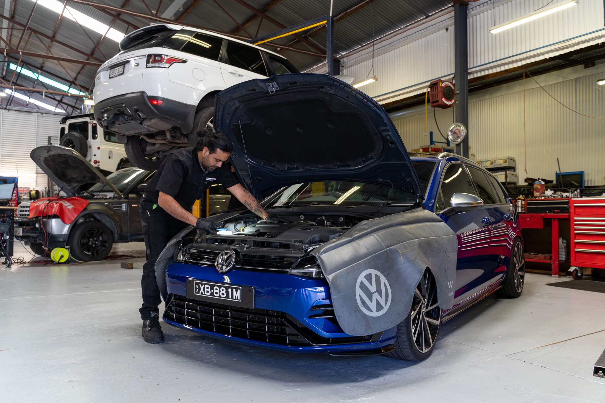 Volkswagen getting serviced in adelaide